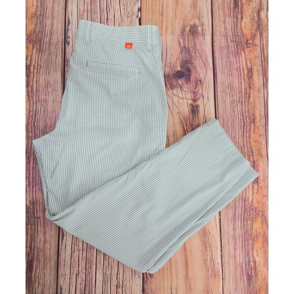 Nike Mens Dri-Fit Striped Pants 38X30 Gray & White - Picture 3 of 9